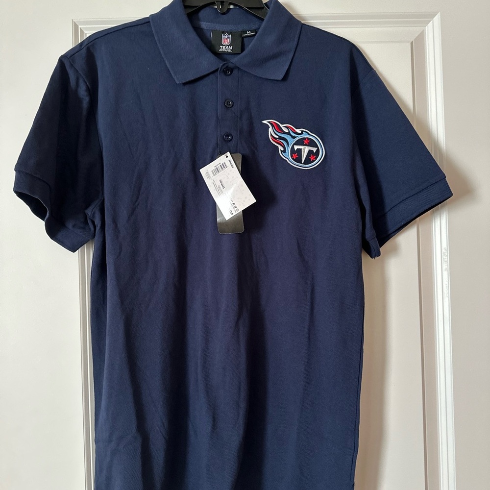 NFL Navy Polo Shirt with Team Logo